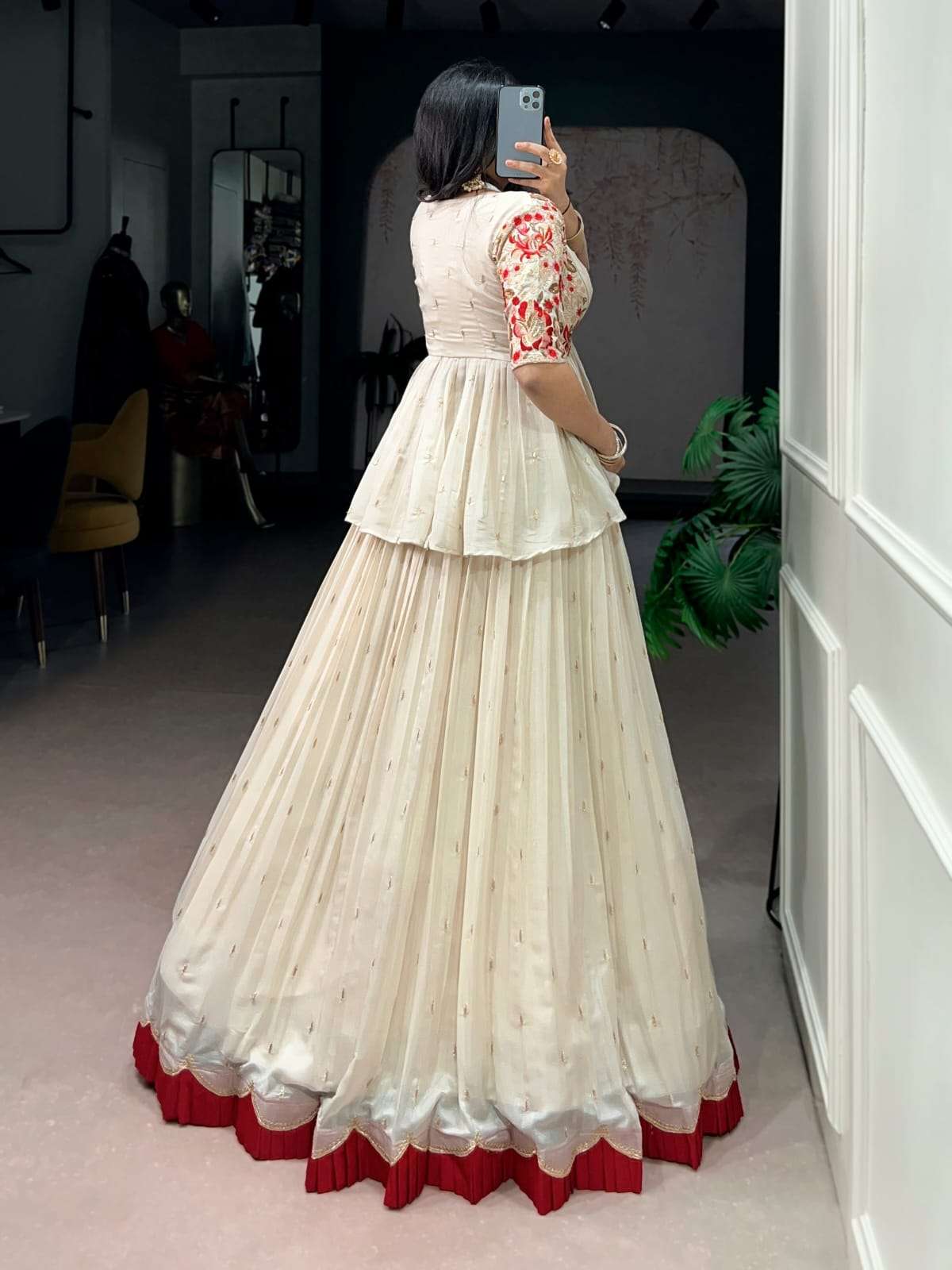 MOST TREANDING CHOCOLATE SILK CO-ORD SET LEHENGA COLLECTION