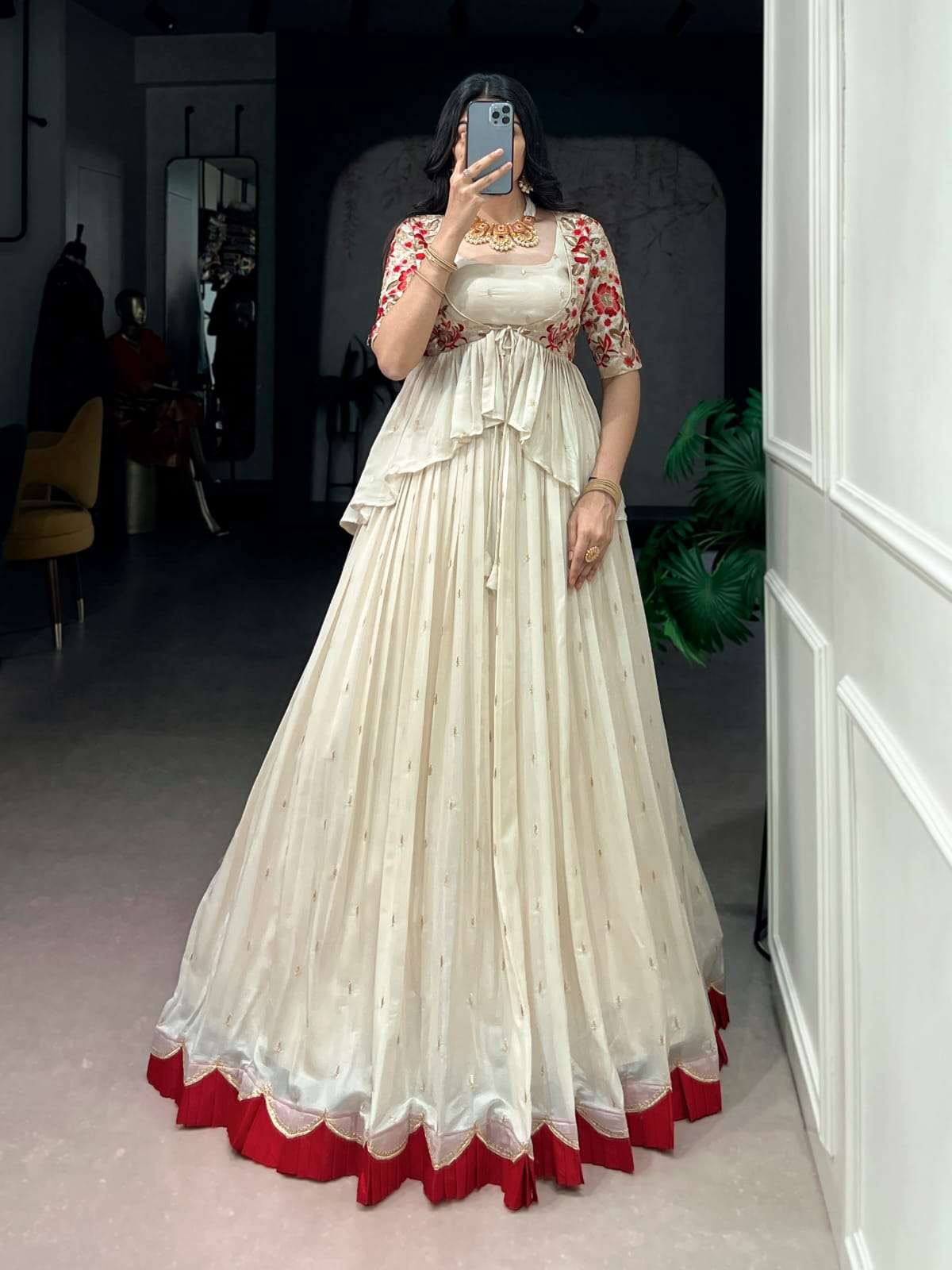 MOST TREANDING CHOCOLATE SILK CO-ORD SET LEHENGA COLLECTION