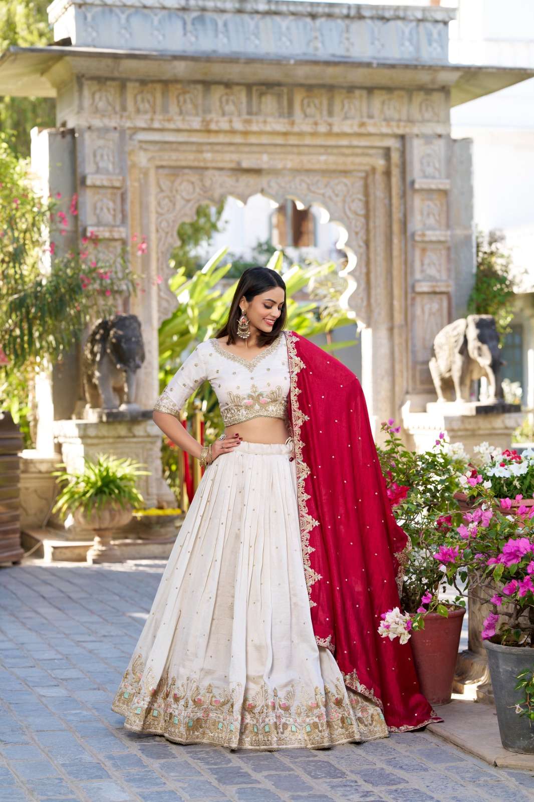 MOST TREANDING LEHENGA VICHITRA SILK WEAR TO FESTIVAL AND WEDDING