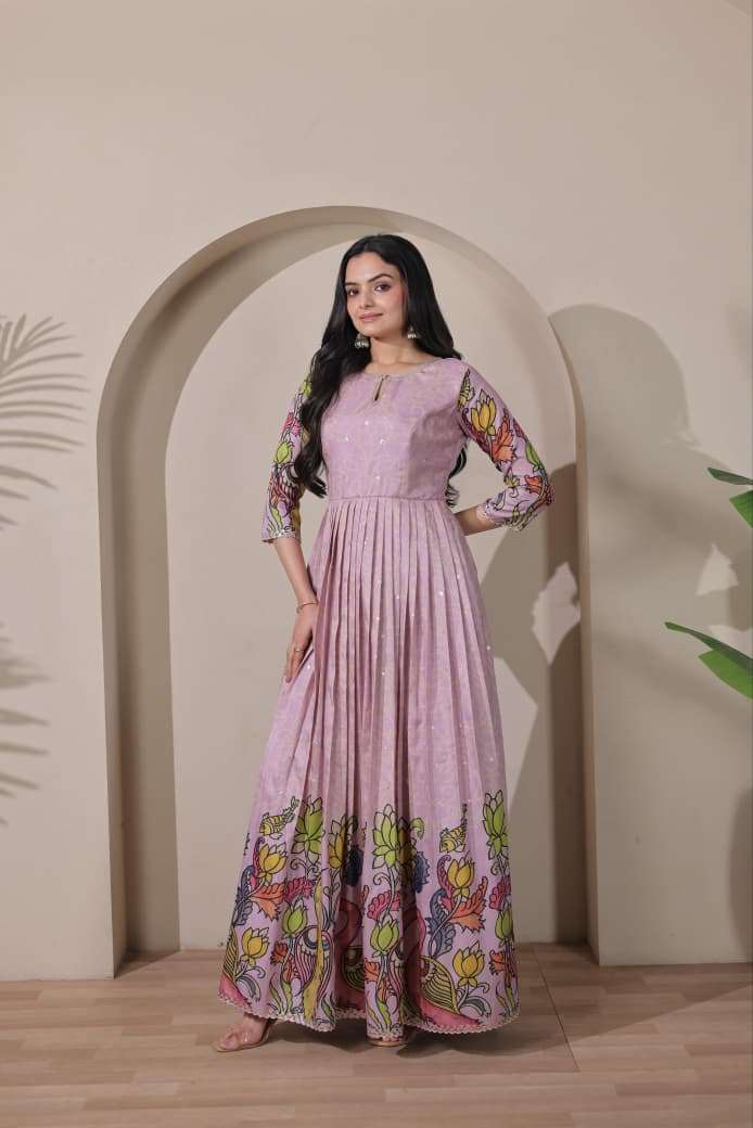 MOST TREANDING TASAR SILK GOWN COLLECTION