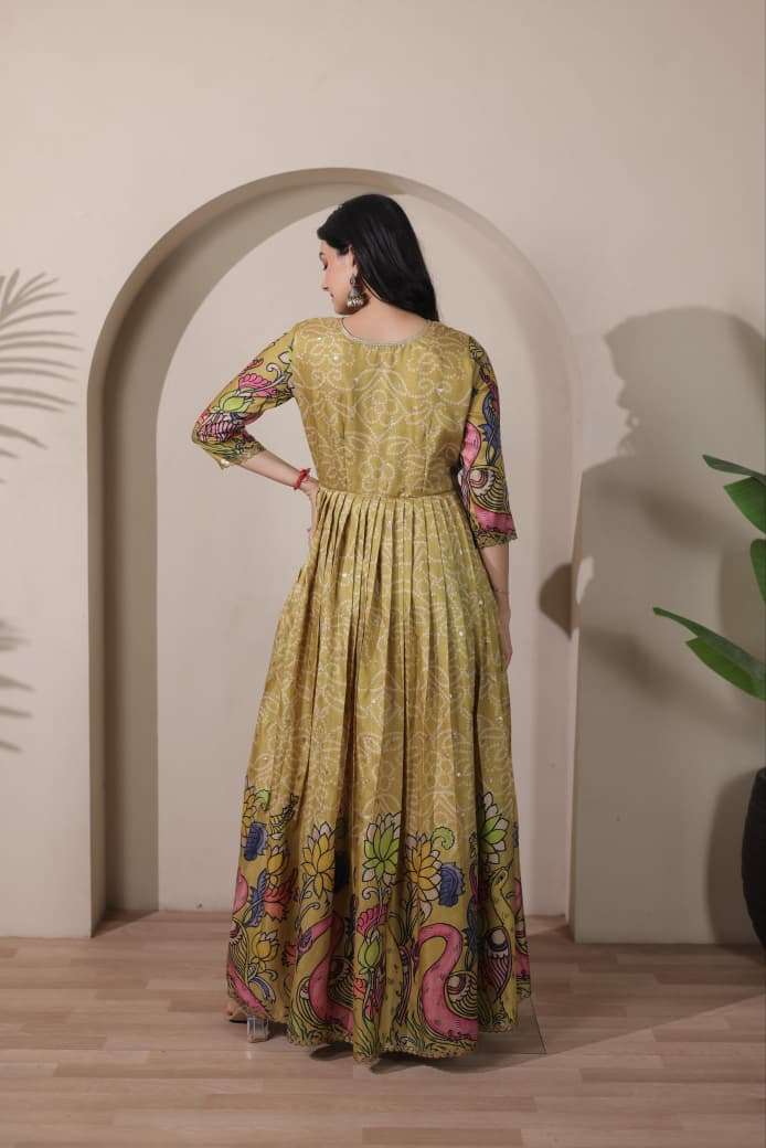 MOST TREANDING TASAR SILK GOWN COLLECTION