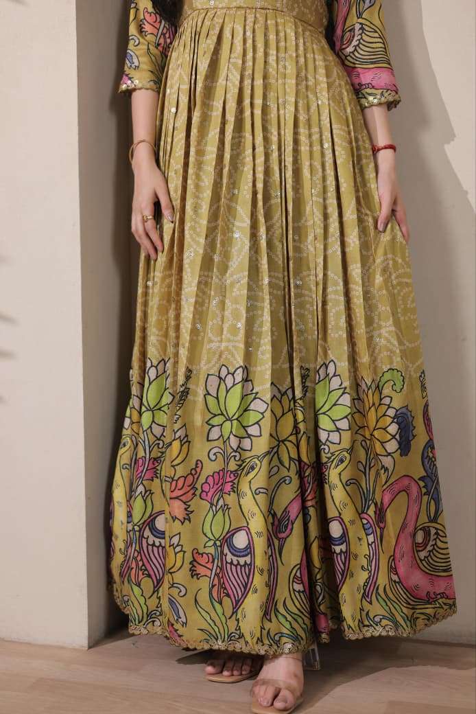MOST TREANDING TASAR SILK GOWN COLLECTION