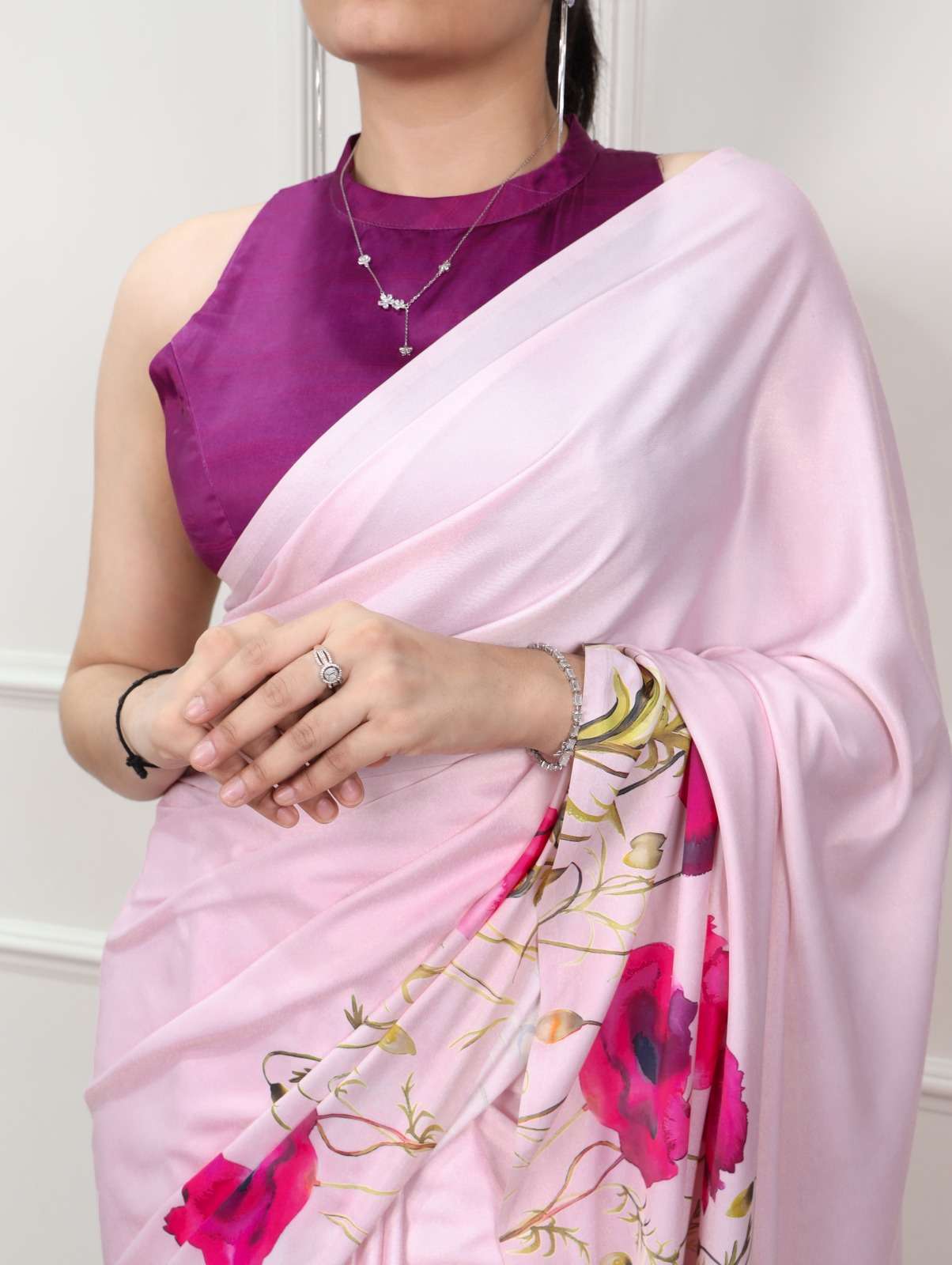 MOST TRENDING SATIN SILK PRINTED SAREE COLLECTION