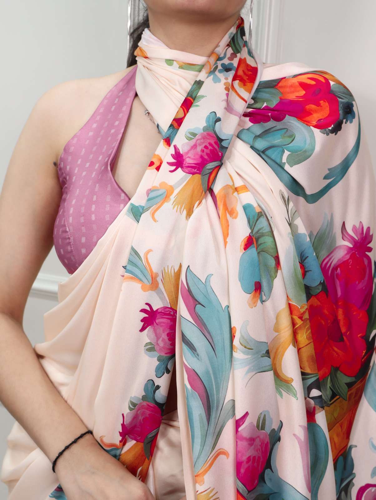 MOST TRENDING SATIN SILK PRINTED SAREE COLLECTION