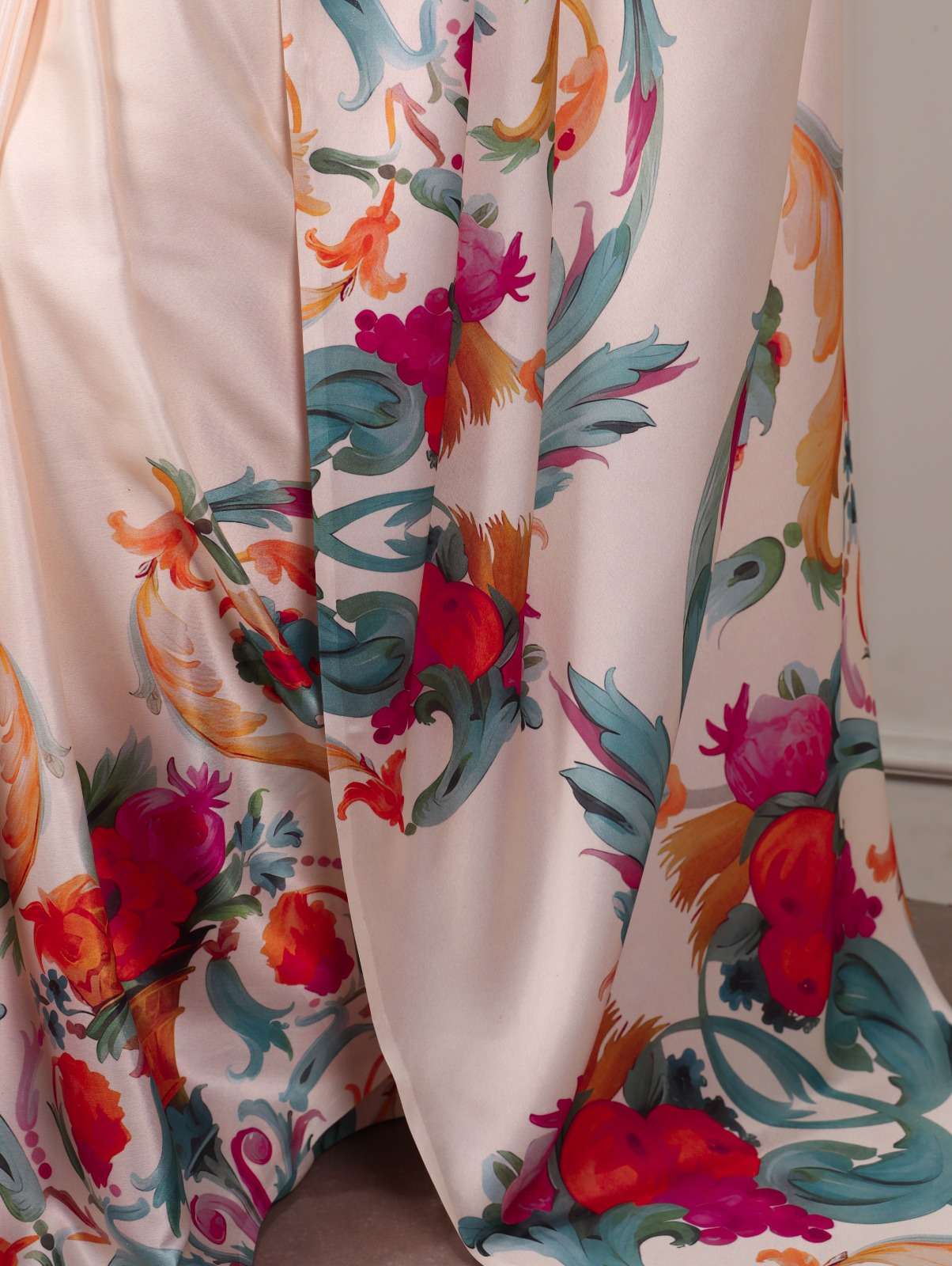 MOST TRENDING SATIN SILK PRINTED SAREE COLLECTION