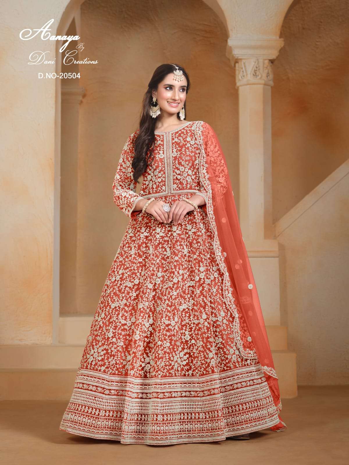 NET FEBRIC GOWN, PANT WITH DUPATTA AANAYA VOL-205