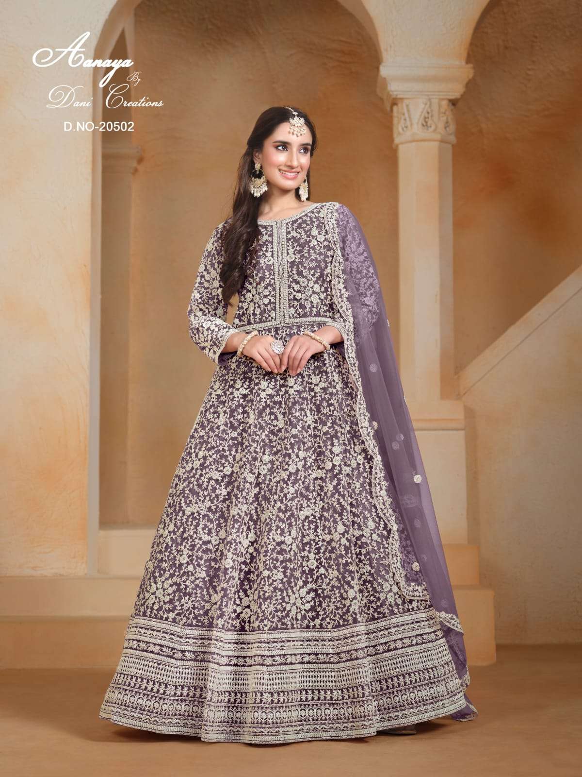 NET FEBRIC GOWN, PANT WITH DUPATTA AANAYA VOL-205