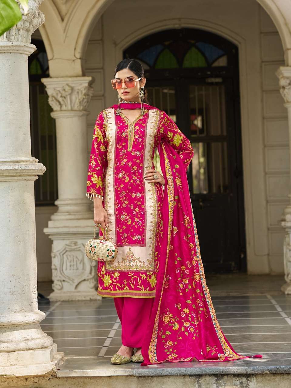 NEW LAUNCHING CREPE SILK FABRIC KURTI SET KALAMKARI VOL-2 PREMIUM ETHNIC COLLECTION