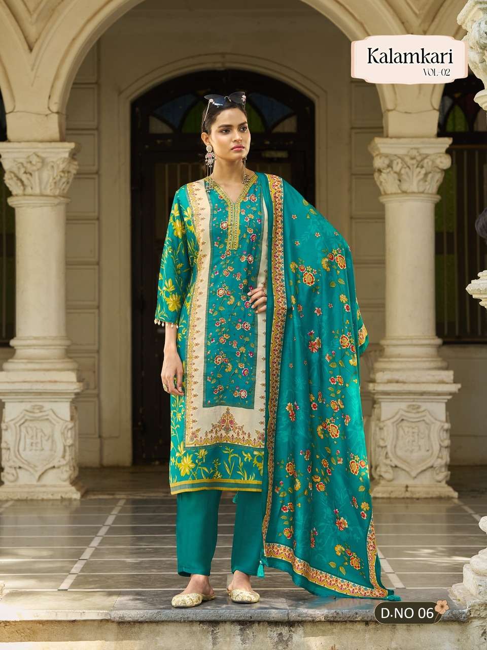 NEW LAUNCHING CREPE SILK FABRIC KURTI SET KALAMKARI VOL-2 PREMIUM ETHNIC COLLECTION