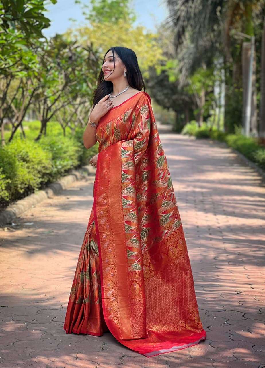 NEW LAUNCHING MOST TREANDING KANCHIPATTU SILK SAREE ANUSHKA CATALOG