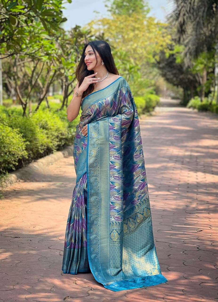 NEW LAUNCHING MOST TREANDING KANCHIPATTU SILK SAREE ANUSHKA CATALOG