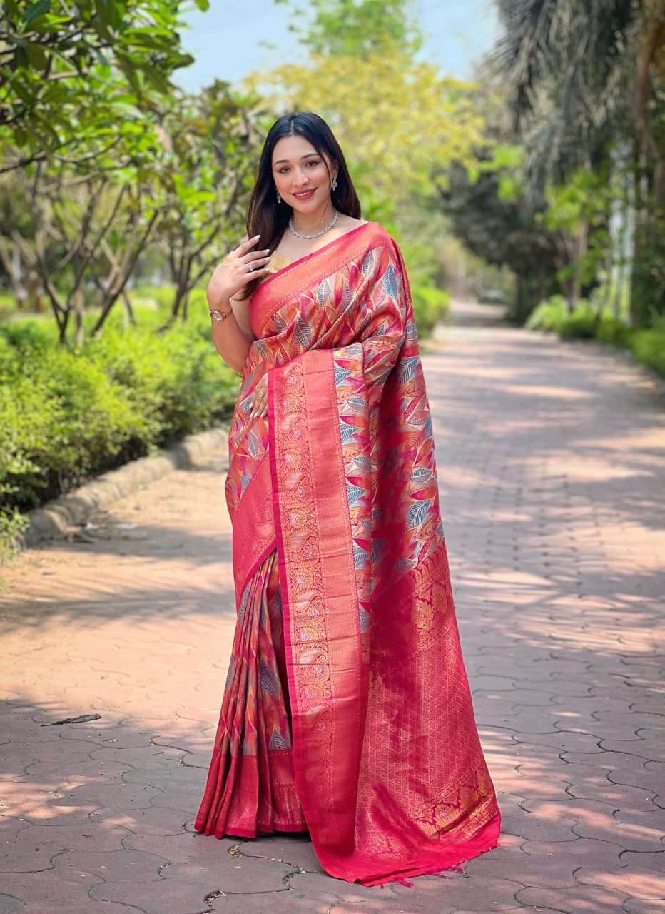 NEW LAUNCHING MOST TREANDING KANCHIPATTU SILK SAREE ANUSHKA CATALOG