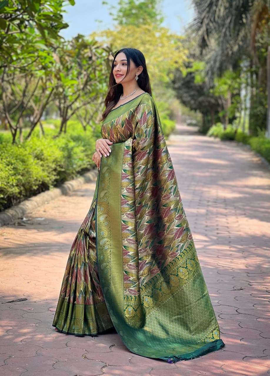 NEW LAUNCHING MOST TREANDING KANCHIPATTU SILK SAREE ANUSHKA CATALOG