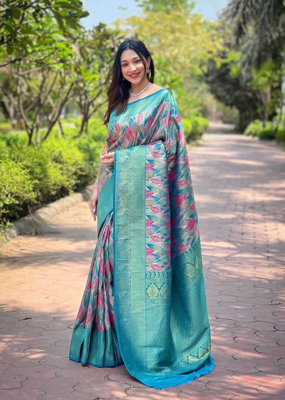 NEW LAUNCHING MOST TREANDING KANCHIPATTU SILK SAREE ANUSHKA CATALOG