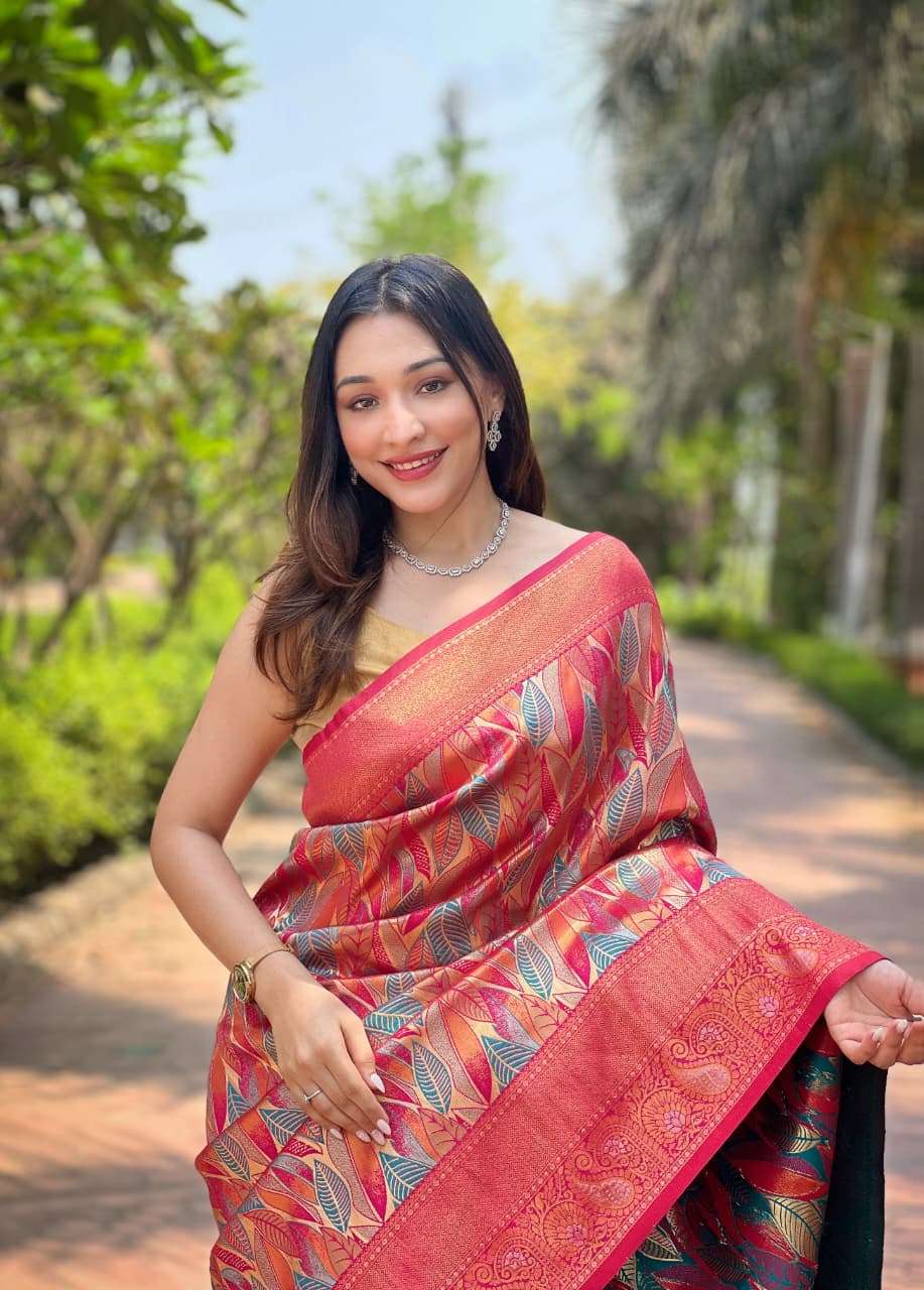 NEW LAUNCHING MOST TREANDING KANCHIPATTU SILK SAREE ANUSHKA CATALOG