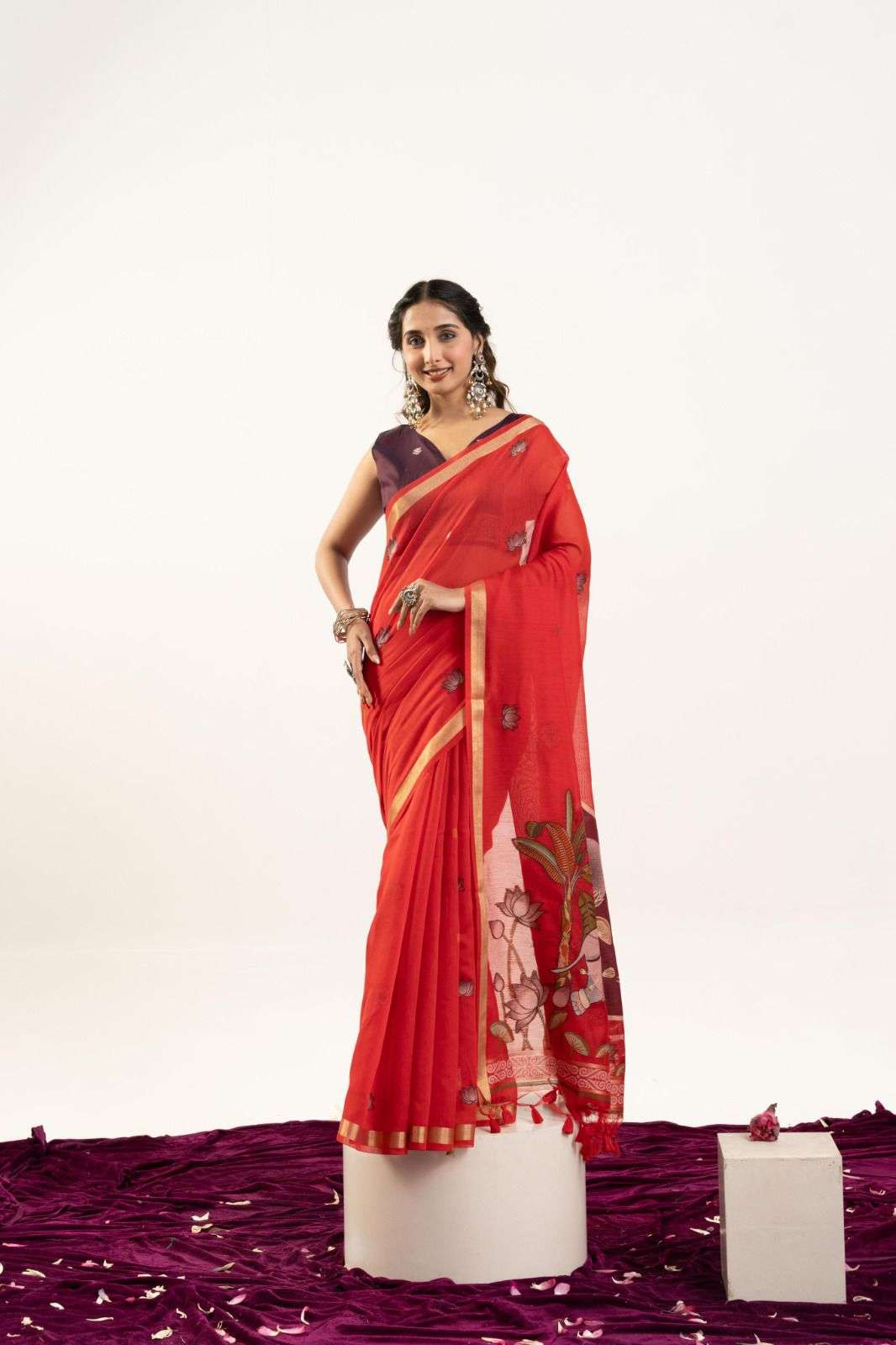 NEW LAUNCHING PREMIUM SOFT MUGA COTTON ELEPHANT SAREE COLLECTION