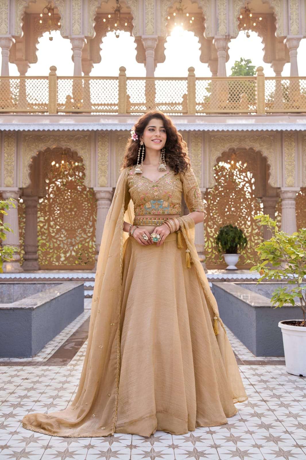 NEW LAUNCHING PURE CRUNCHY FABRIC LEHENGA CHOLI