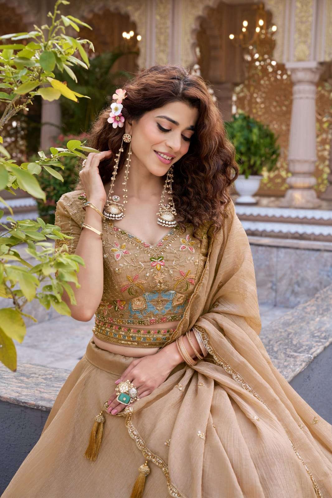 NEW LAUNCHING PURE CRUNCHY FABRIC LEHENGA CHOLI