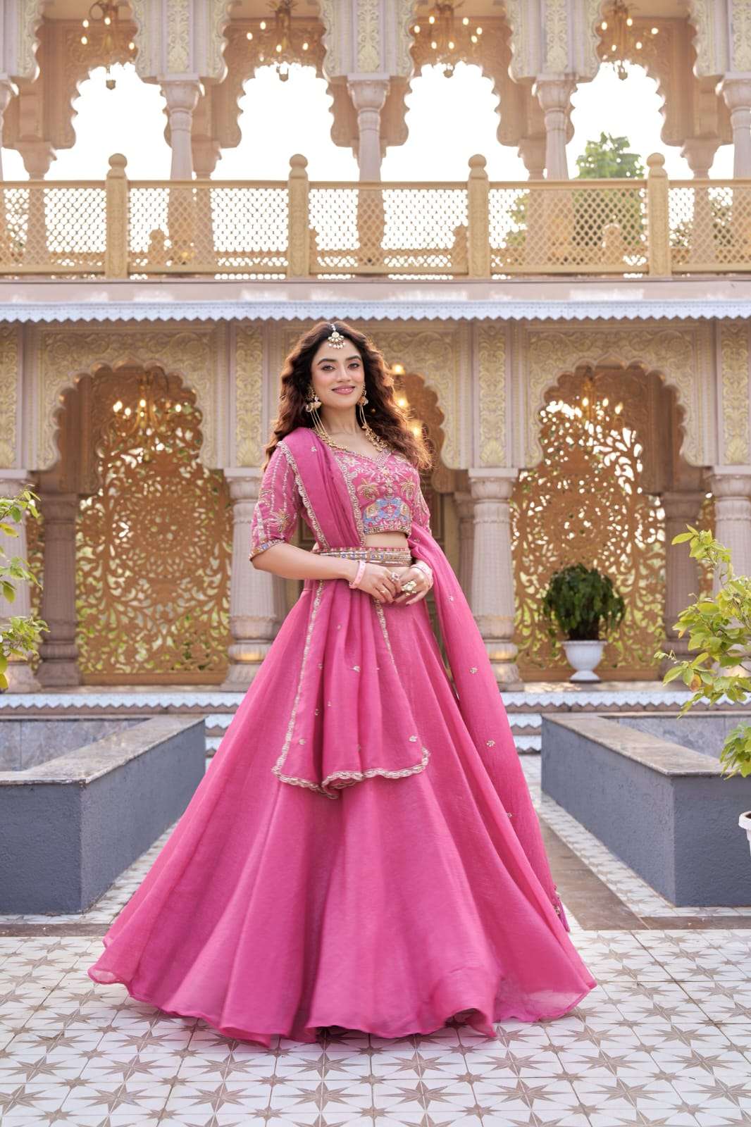 NEW LAUNCHING PURE CRUNCHY FABRIC LEHENGA CHOLI