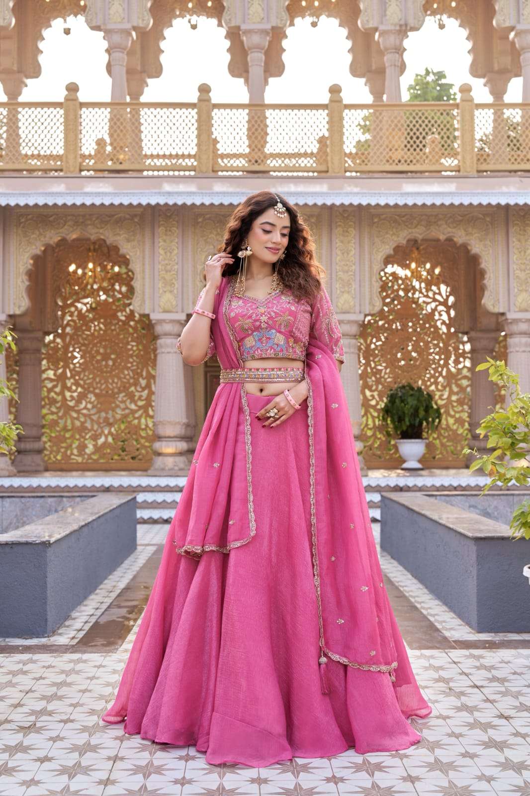 NEW LAUNCHING PURE CRUNCHY FABRIC LEHENGA CHOLI