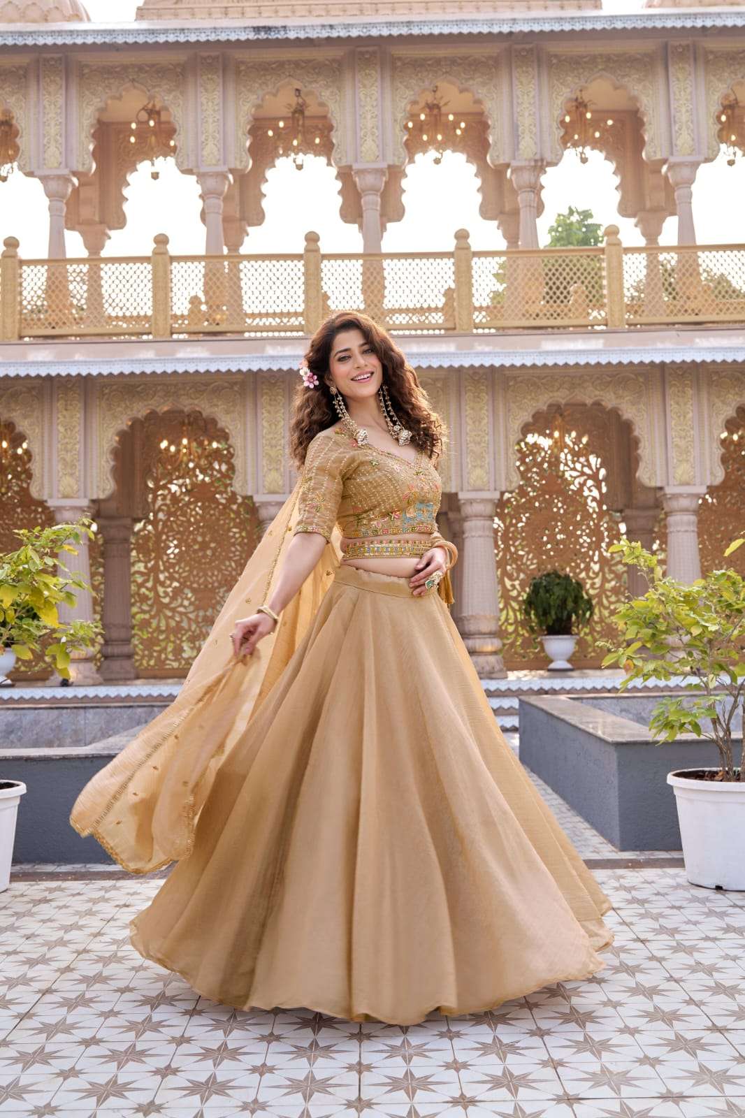 NEW LAUNCHING PURE CRUNCHY FABRIC LEHENGA CHOLI