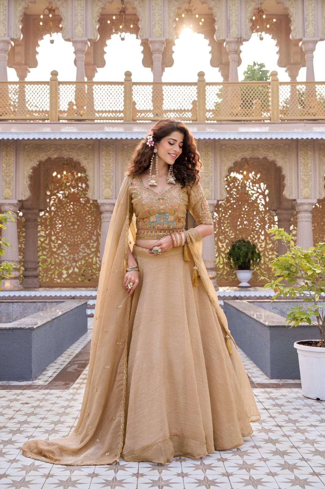 NEW LAUNCHING PURE CRUNCHY FABRIC LEHENGA CHOLI