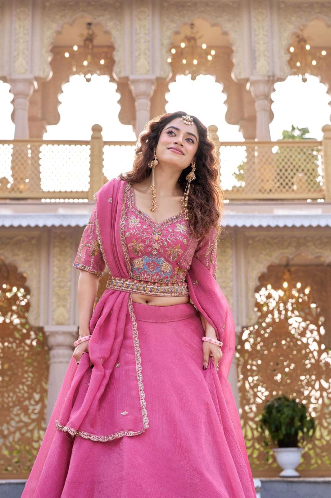 NEW LAUNCHING PURE CRUNCHY FABRIC LEHENGA CHOLI