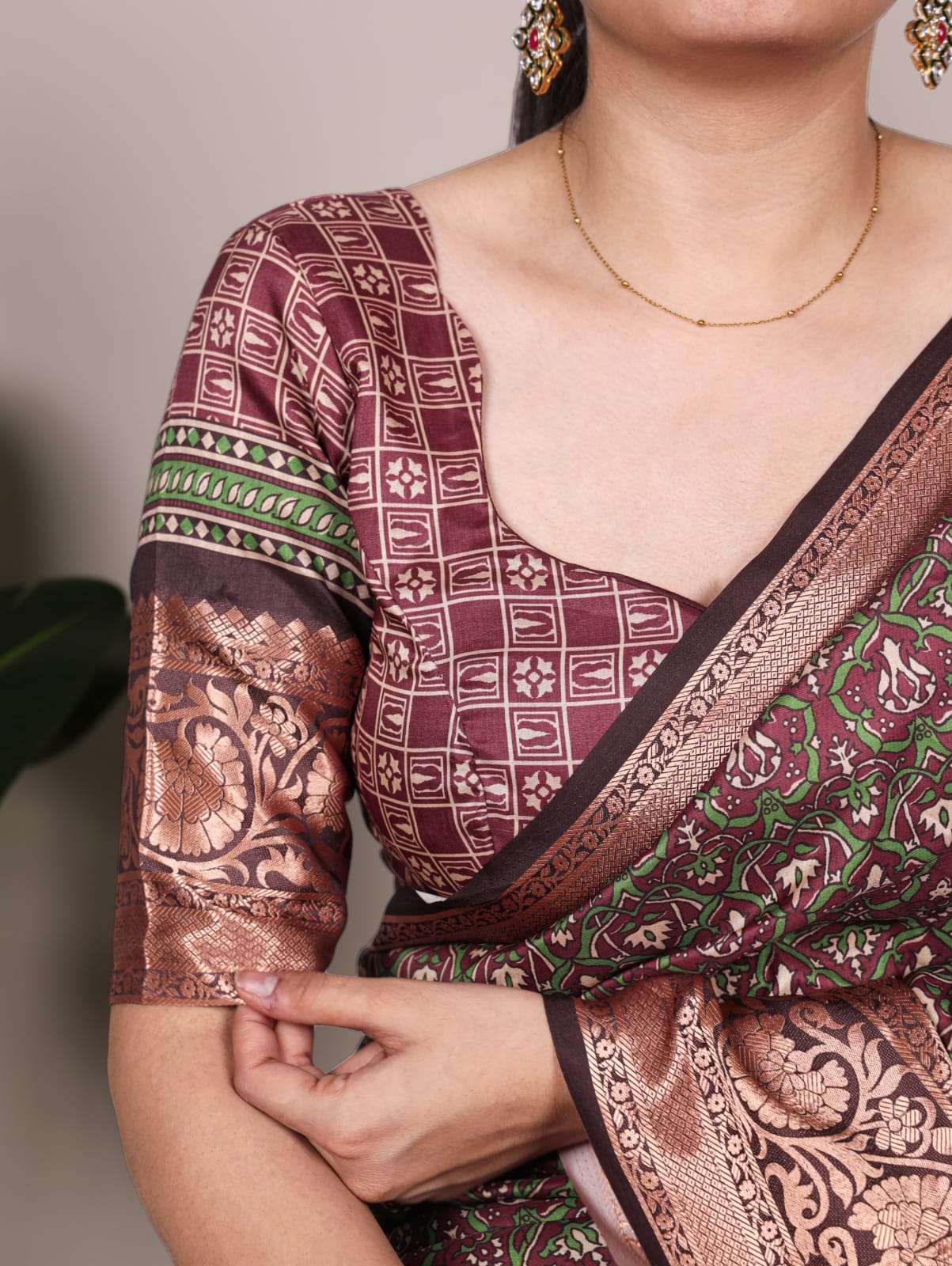 NEW LAUNCHING TASAR SILK WITH VISCOSE BORDER PRINTED SAREE
