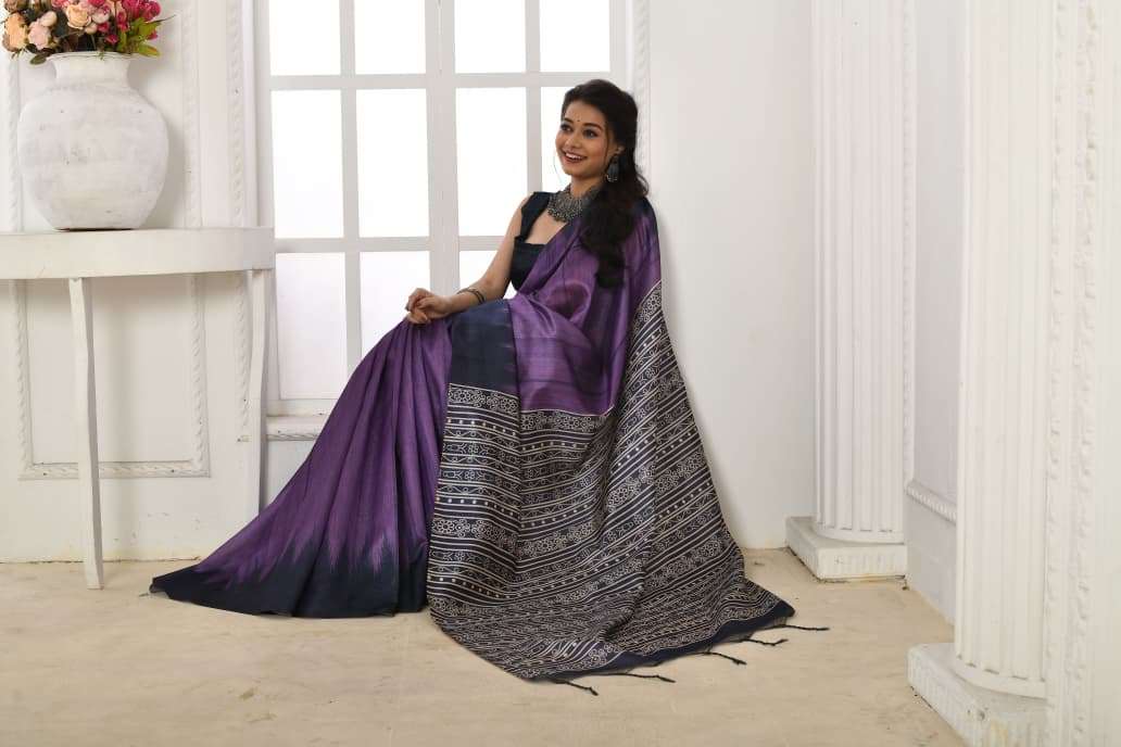 NEW LAUNCHING TUSSAR SILK WITH PRINTED SAREE COLLECTION