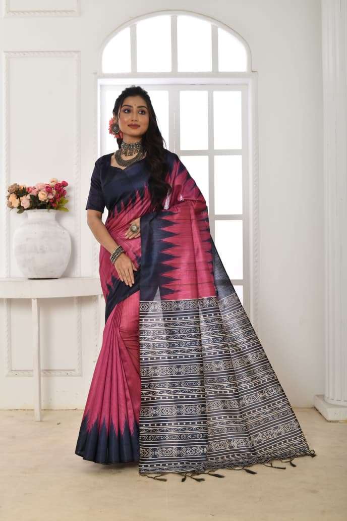 NEW LAUNCHING TUSSAR SILK WITH PRINTED SAREE COLLECTION