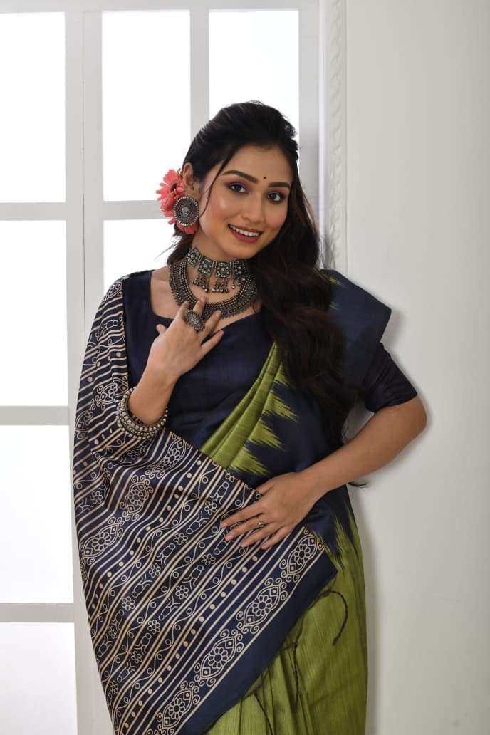NEW LAUNCHING TUSSAR SILK WITH PRINTED SAREE COLLECTION