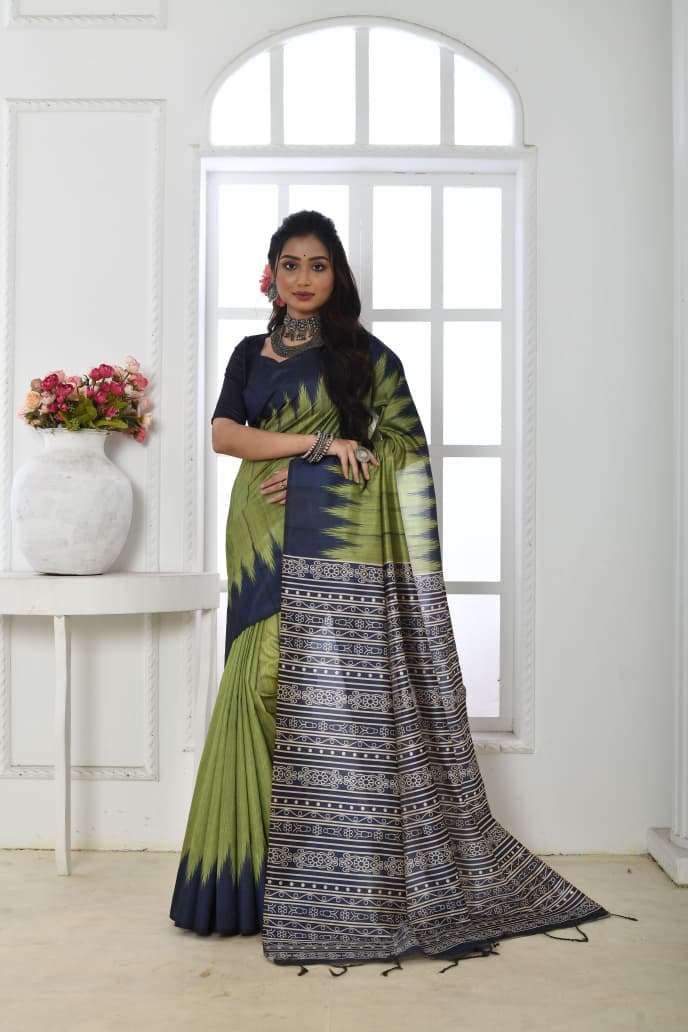 NEW LAUNCHING TUSSAR SILK WITH PRINTED SAREE COLLECTION
