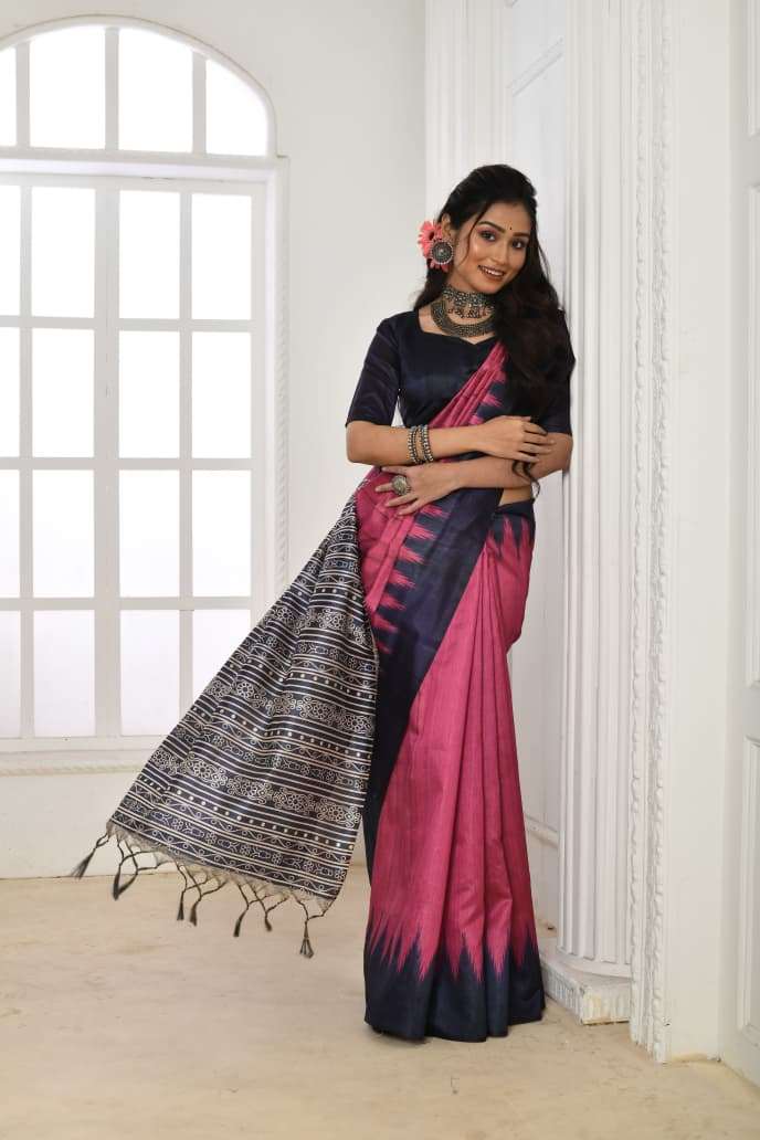 NEW LAUNCHING TUSSAR SILK WITH PRINTED SAREE COLLECTION