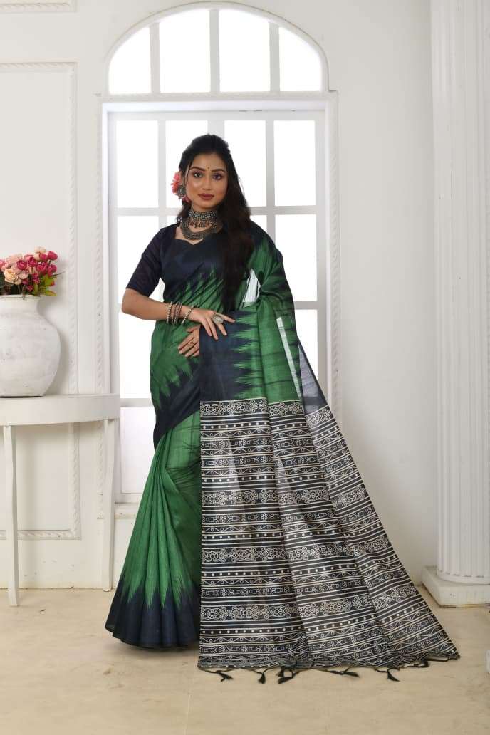 NEW LAUNCHING TUSSAR SILK WITH PRINTED SAREE COLLECTION