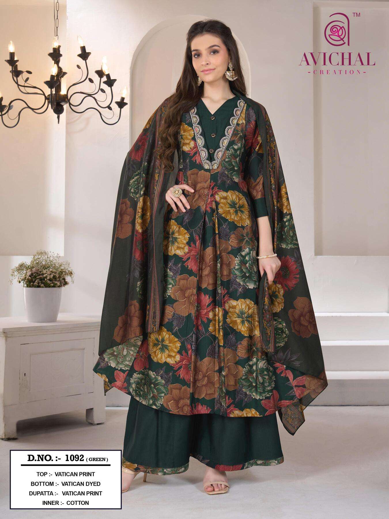 NEW LAUNCHING VATICAN PRINT ANARKALI, PLAZZO AND DUPATTA