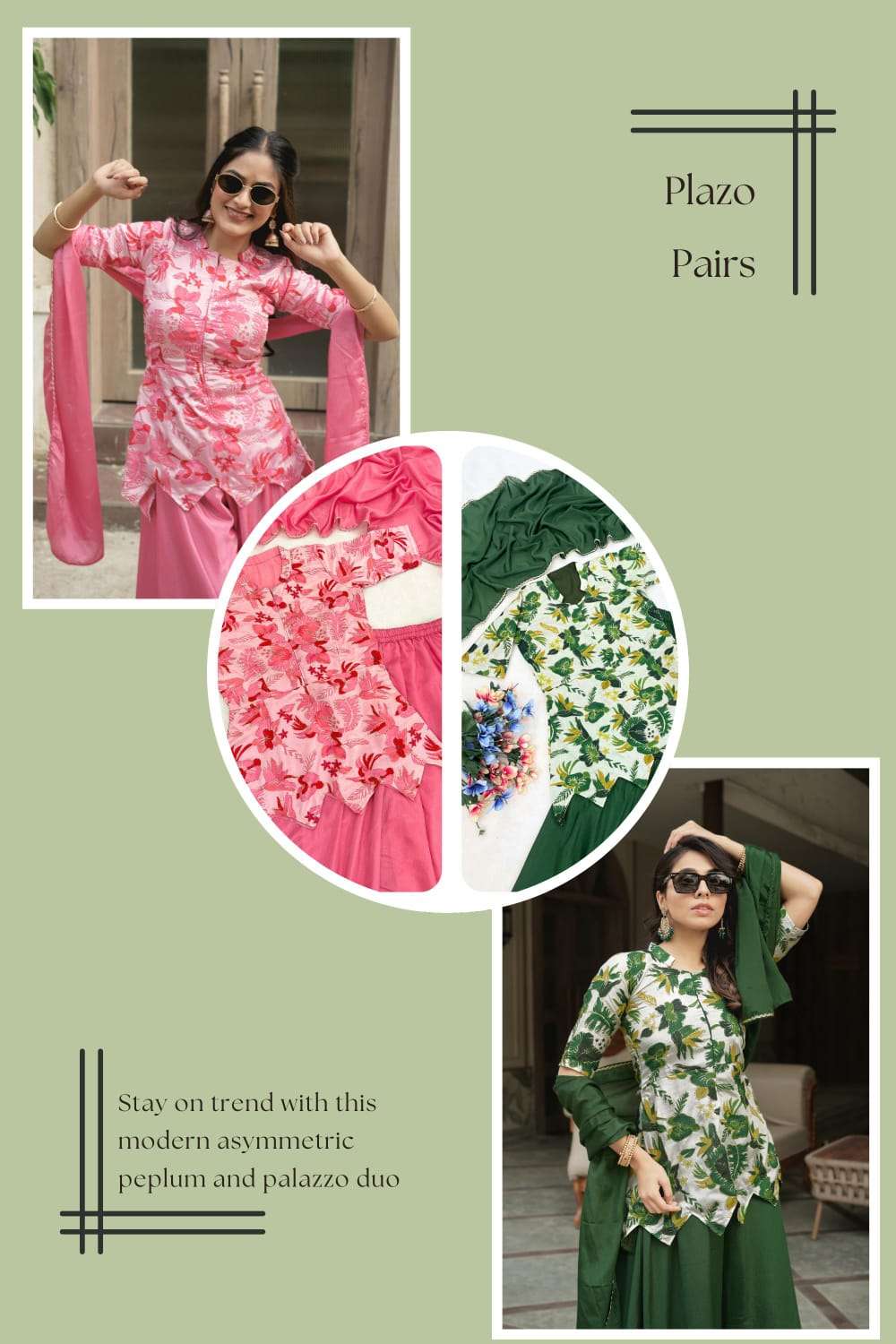 NEW TREANDING CHINON FEBRIC CROP TOP, PLAZZO WITH DUPATTA 