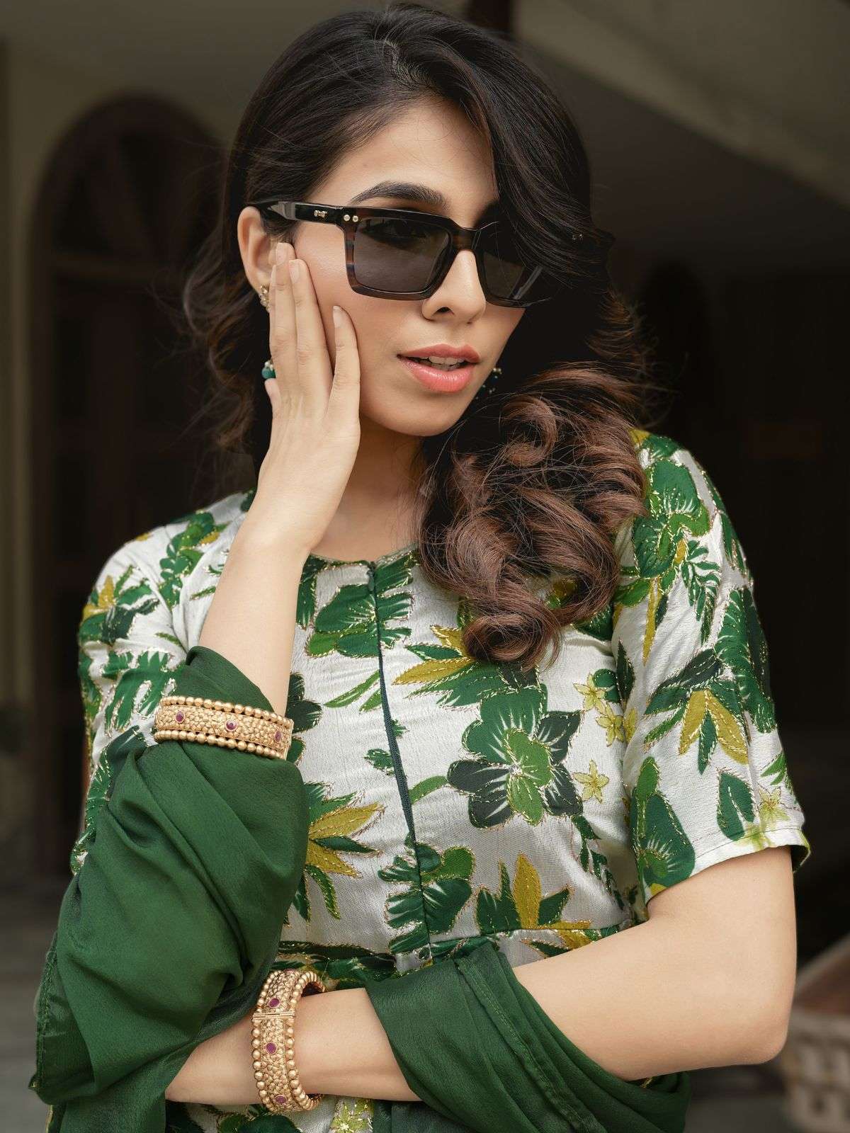 NEW TREANDING CHINON FEBRIC CROP TOP, PLAZZO WITH DUPATTA 