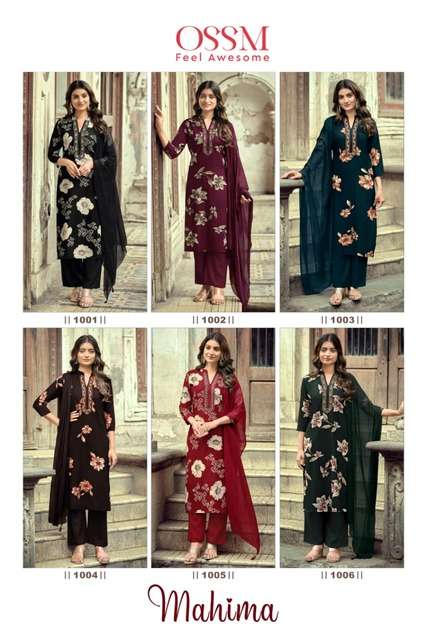 OSSM LAUNCHING NEW RAYON KURTI SET COLLECTION MAHIMA CATALOG