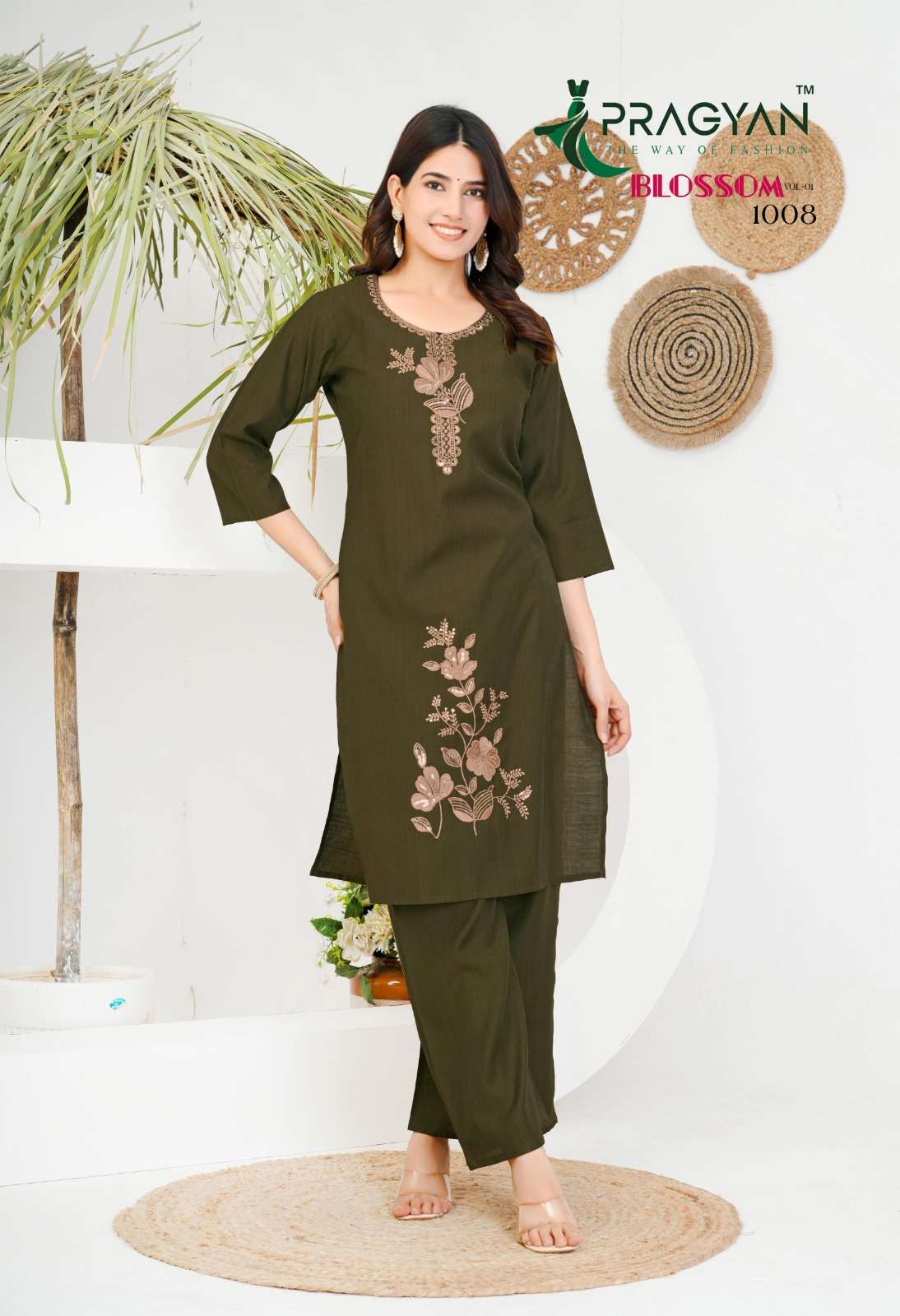 PRAGYAN LAUNCHING NEW VERTIGAN FEBRIC 2 PCS CONCEPT BLOSSOM VOL-1