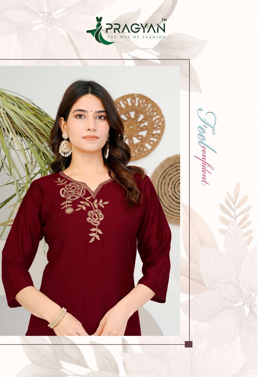 PRAGYAN LAUNCHING NEW VERTIGAN FEBRIC 2 PCS CONCEPT BLOSSOM VOL-1
