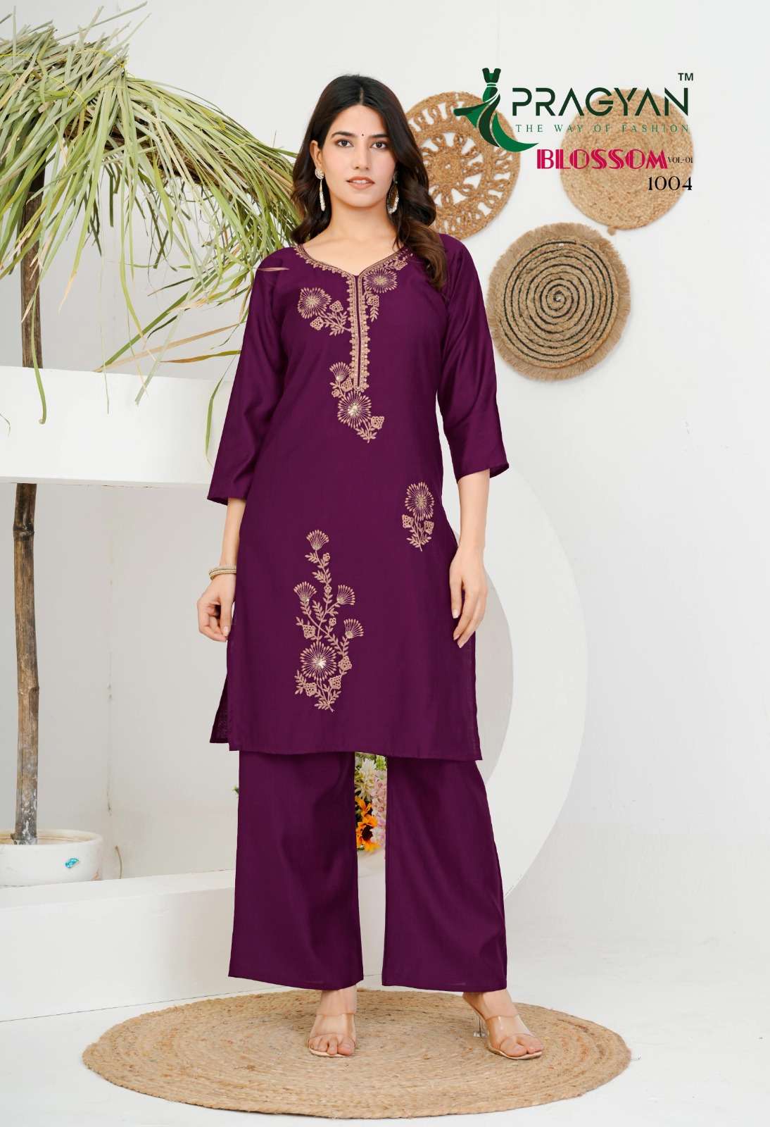 PRAGYAN LAUNCHING NEW VERTIGAN FEBRIC 2 PCS CONCEPT BLOSSOM VOL-1