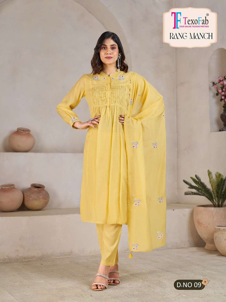 PREMIUM MAL CHANDERI 3PCS CONCEPT RANG MANCH CATALOG