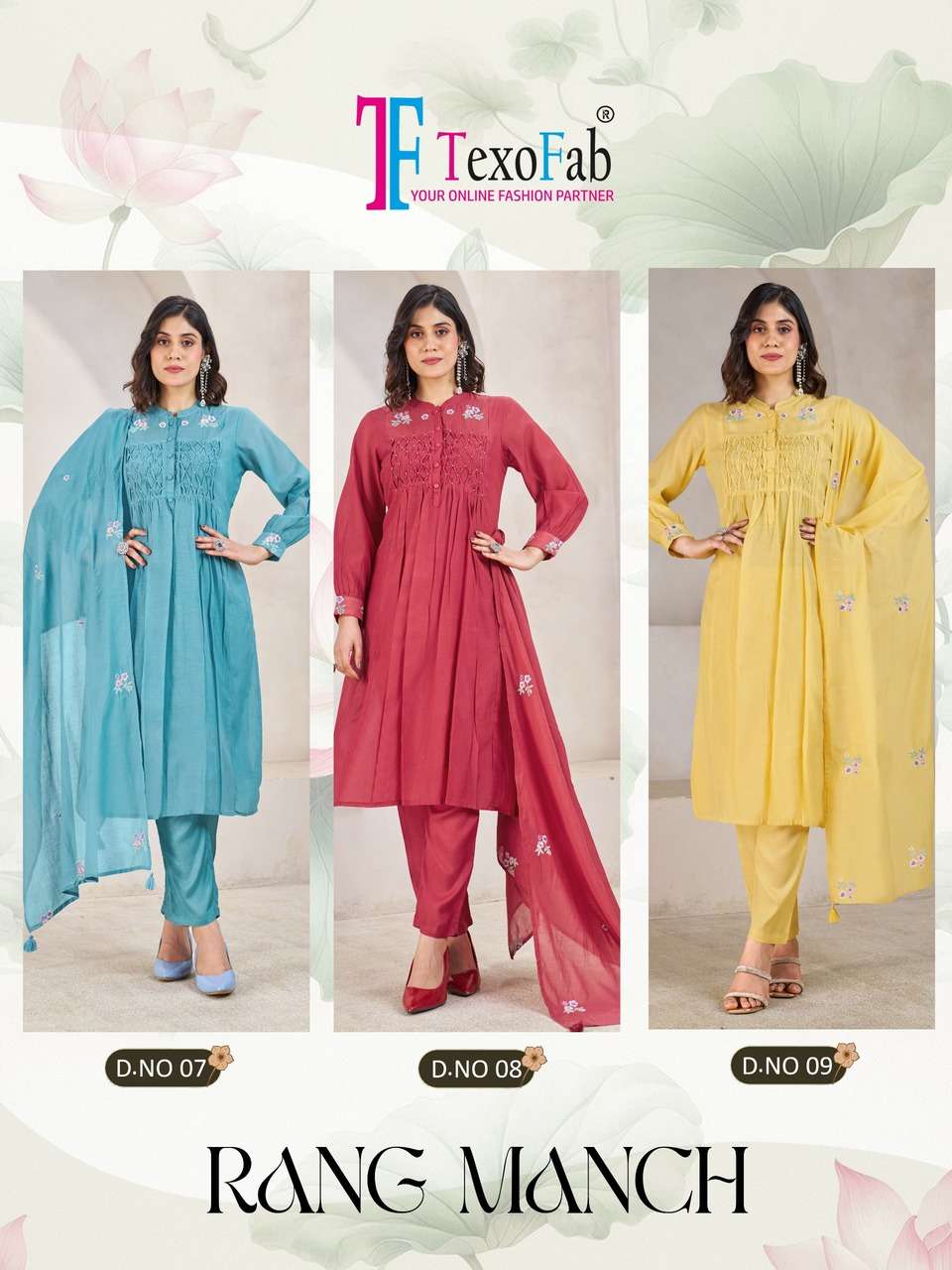 PREMIUM MAL CHANDERI 3PCS CONCEPT RANG MANCH CATALOG