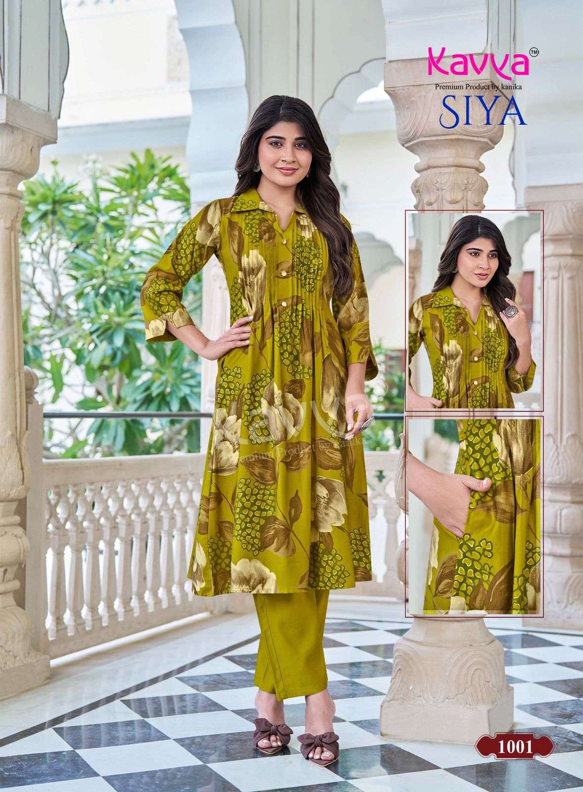 PREMIUM QUALITY PRINTED VATICAN KOREAN STYLE DRESS SIYA VOL-1