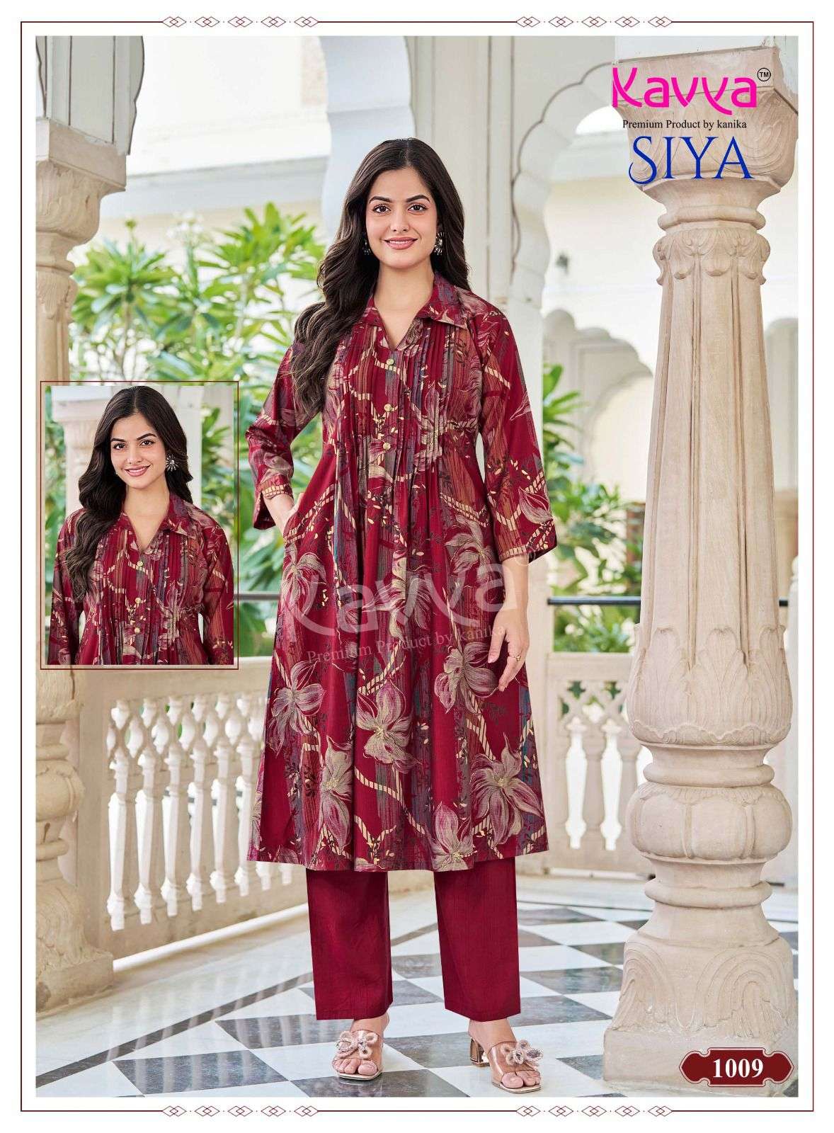 PREMIUM QUALITY PRINTED VATICAN KOREAN STYLE DRESS SIYA VOL-1