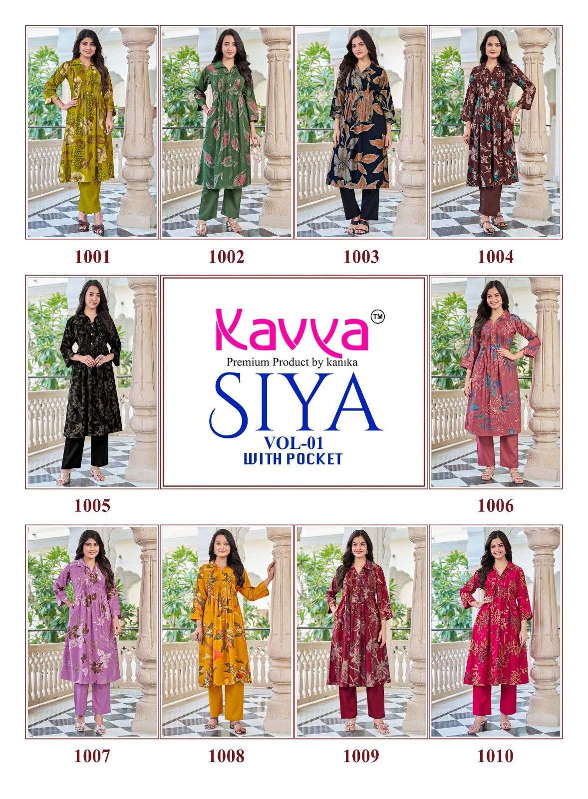 PREMIUM QUALITY PRINTED VATICAN KOREAN STYLE DRESS SIYA VOL-1