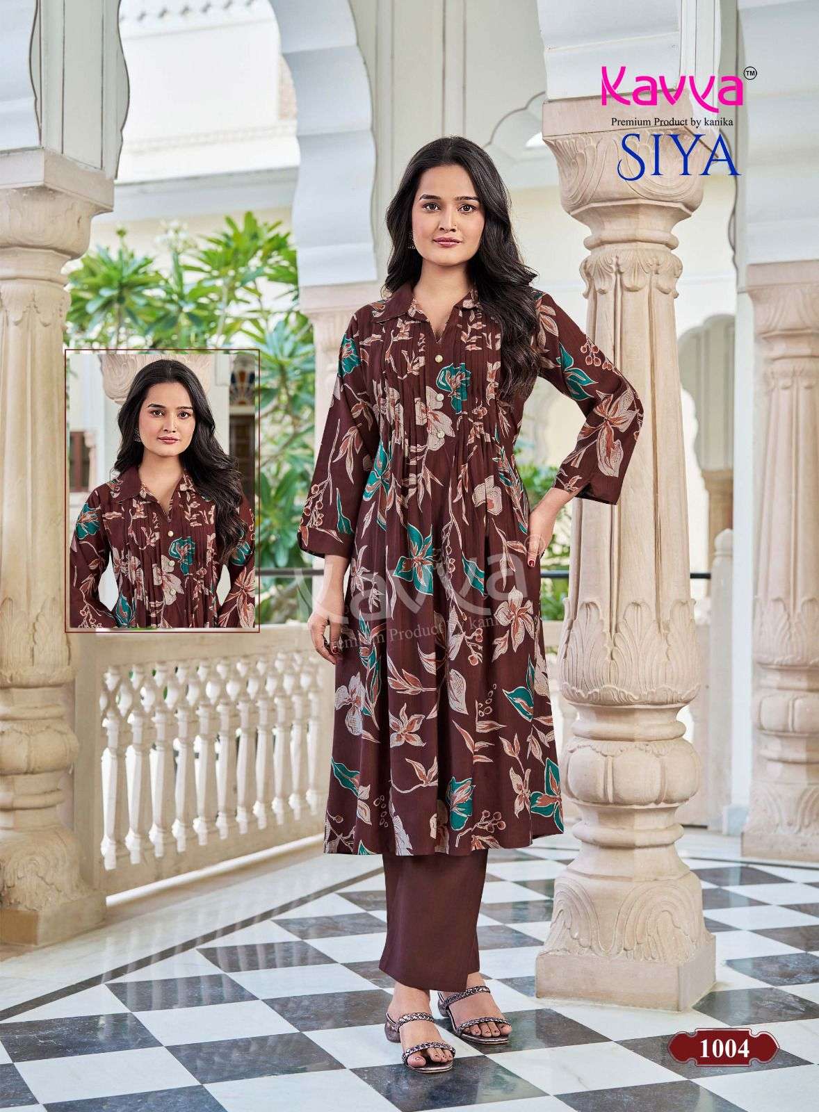 PREMIUM QUALITY PRINTED VATICAN KOREAN STYLE DRESS SIYA VOL-1