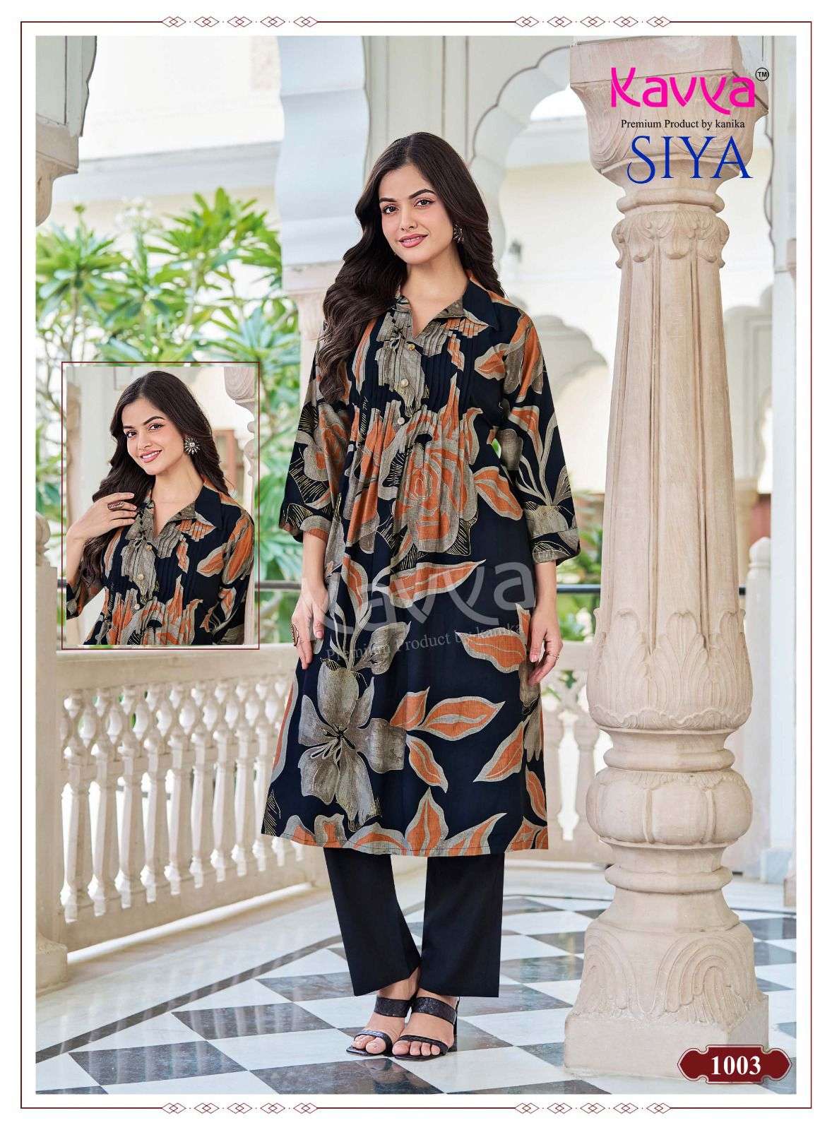 PREMIUM QUALITY PRINTED VATICAN KOREAN STYLE DRESS SIYA VOL-1