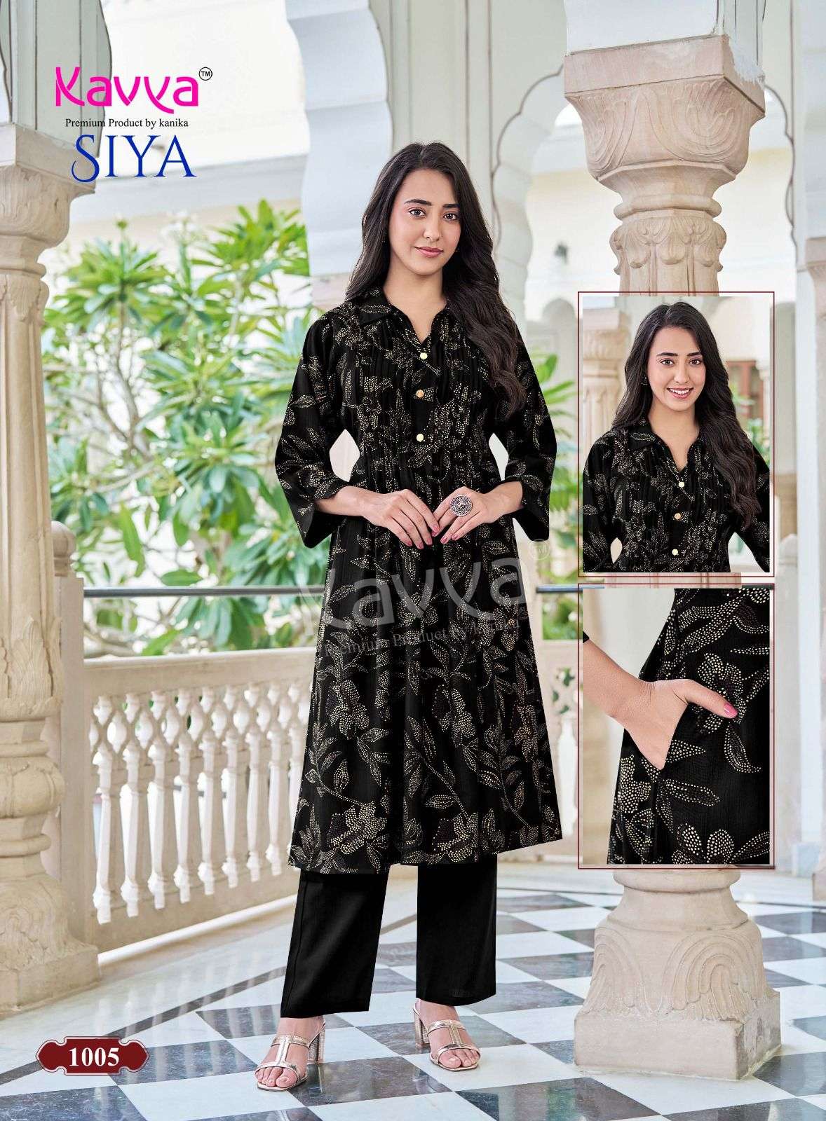 PREMIUM QUALITY PRINTED VATICAN KOREAN STYLE DRESS SIYA VOL-1