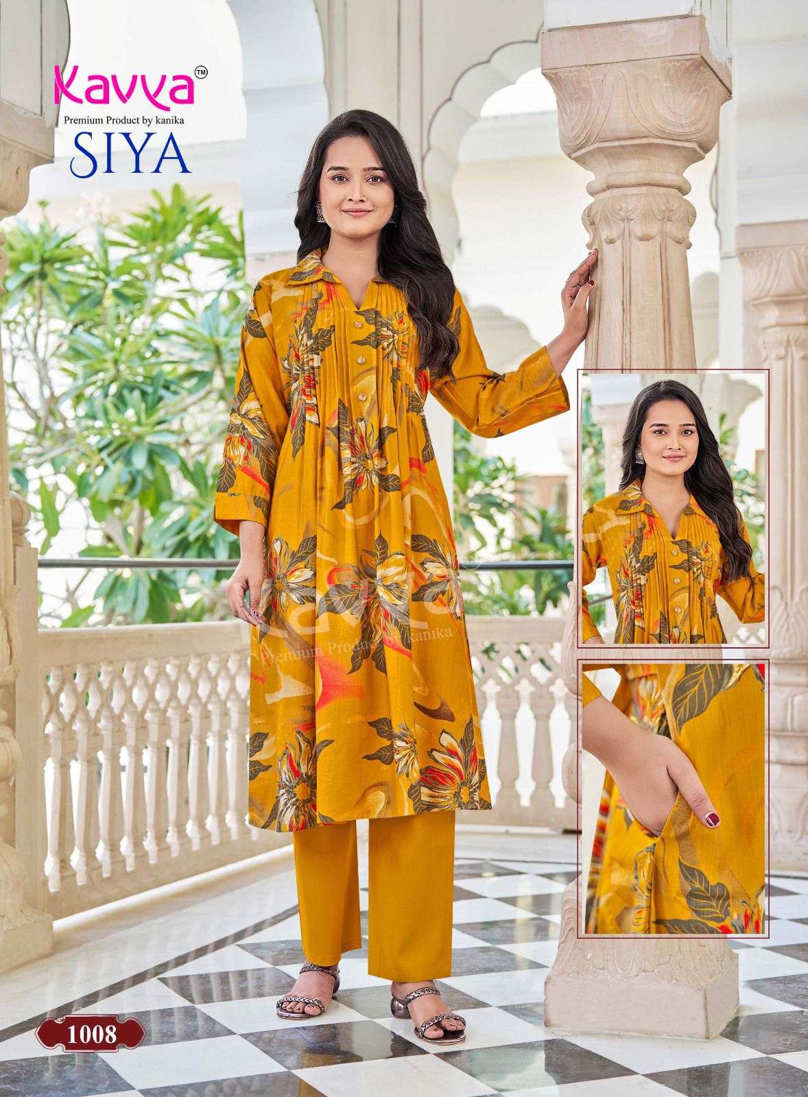 PREMIUM QUALITY PRINTED VATICAN KOREAN STYLE DRESS SIYA VOL-1